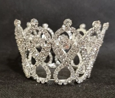 9 Pc Wholesales Lots Crystal Rhinestone Baby Photo Props Princess Tiara Crown - Image 1 of 2