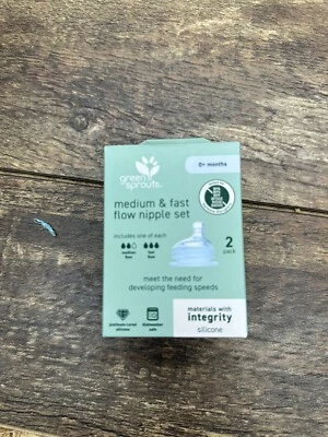 Зеленый ростки средний и быстрый поток соски набор из 2 для зеленый ростки чашка новый - Изображение 1 из 2