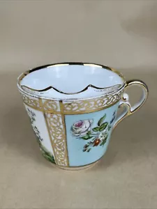 HTF ANTICO C.T. GERMANIA Tazza TAZZA DA BARBA donna e uomo scena di gioco rifinitura oro - Foto 1 di 9