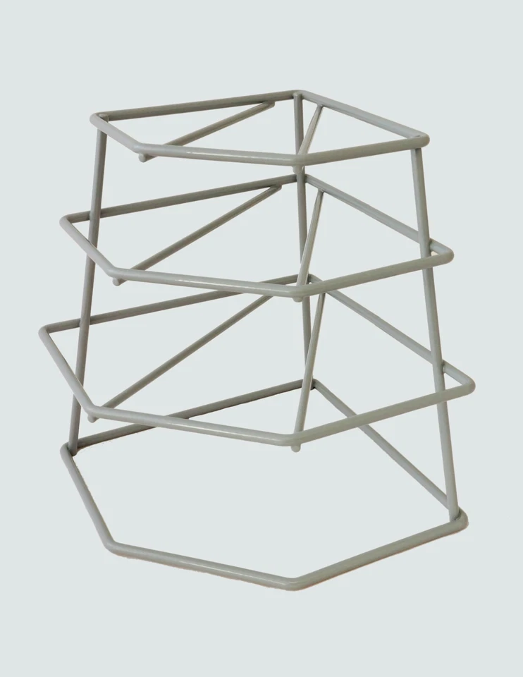 Delfinware 2007GRY Grey 4 Tier Plate Stacker - Image 1 of 1