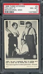 1966 The 3 Stooges #3 You Got It Backwards, Moe! PSA 8 *d3 - Picture 1 of 2