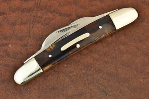 BULLDOG BRAND SOLINGEN GERMANY TORTOISE CELLULOID CONGRESS KNIFE 2004 (16932) - Picture 1 of 4