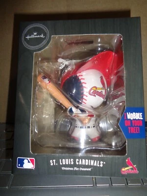Hallmark Ornament St. Louis Cardinals Sliding Home Bobble Head New in Box - Image 1 of 2