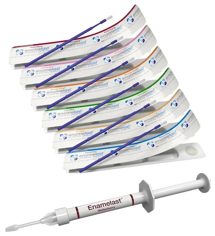 Enamelast Sodium Fluoride Paint Fluoride Protection Tooth Enamel Remineralization White