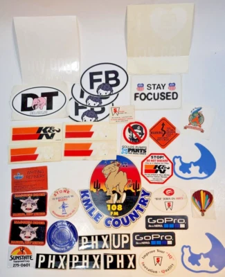 Lote de 35 pegatinas filtros K&N Go Pro Union KMLE Maggie's Diner Amoco Union Pacific Foto 1 de 4