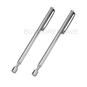 2X 4.5" Telescopic Magnet Pick-up Pen Tool Extend 18" Long Stainless Steel - Picture 1 of 1