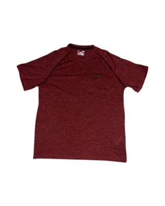 Camisa Under Armour Para Hombre Talla Grande Heat Gear Borgoña Manga Corta - Imagen 1 de 3
