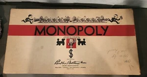 Vintage 1954-1956 Monopoly White Box Edition No. 9 *Only 29 Green Houses* RARE - Picture 1 of 5
