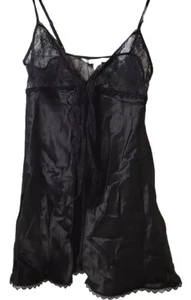 NWT VICTORIA'S SECRET Sexy Black Lace Nighty Size M - Picture 1 of 2