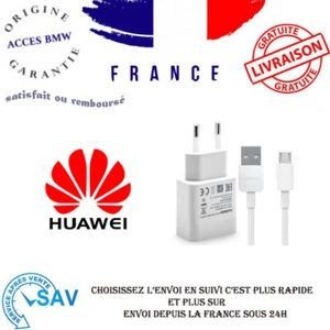 D'origine Huawei HW-050450E0 5A + usb C Câble charge type C Nova 2, Y3 2017, Y5 - Photo 1 sur 1