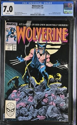 Wolverine #1 CGC 7.0 (Marvel 1988) 1st Wolverine as Patch! 1st ongoing series - Image 1 of 2