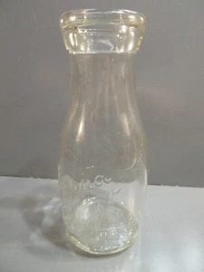 Capital Dairy Mass Seal Pint Embossed Milk Bottle - Picture 1 of 1