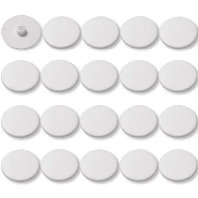 20x Cache vis Plastique Blanc tête Plate CHC et FHC 15mm 6 pans Creux Allen SW4  - Photo 1/4