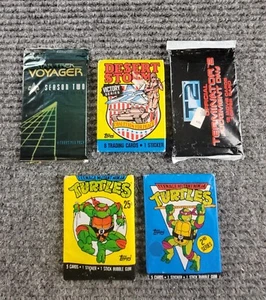vintage TMNT 1990 Star Trek Terminator Desert Storm Topps Cards Sealed Packs - Picture 1 of 2