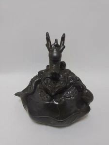Ceramic Backflow Incense And Incense Stick Holder ''Dragon Flower Pond" EUC - Picture 1 of 10