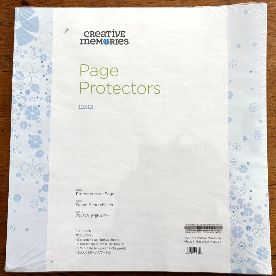 NEW CREATIVE MEMORIES (2008) Page Protectors 15+ bonus sheet 12x12 Scrap book - Image 1 of 1