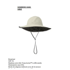 SOMBRERO CHAPEAU PLUIE : Outdoor Research oasis - SABLE - Imagen 1 de 1