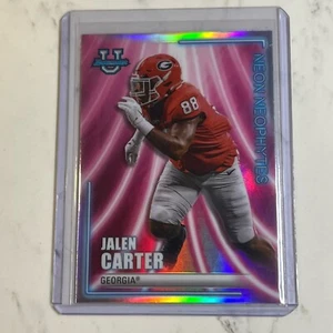 2022-23 Bowman's Best University #NN-11 Jalen Carter Neon Neophytes Refractor - Picture 1 of 2