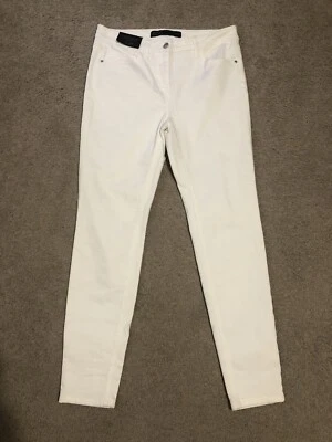 Next Ladies White Skinny Jeans 10R Brand New + Tags Fast Postage - Image 1 of 4