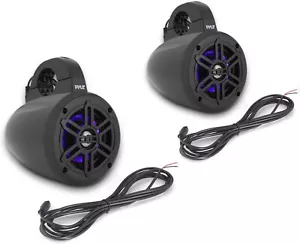 Altavoces Torre Pyle Marine Listo para Bluetooth (Negro) 150W 4" 300W LED PLMRLEWB47BB - Imagen 1 de 7