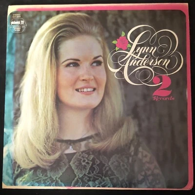 Lynn Anderson “2 Records” 1973 1st Press Gatefold Double Vinyl LP Compilation - Image 1 of 4
