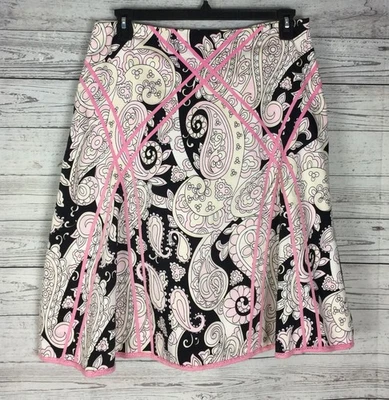 Falda de lapislázuli para mujer talla L multicolor cachemira línea A elástica forrada cremallera lateral Foto 1 de 4