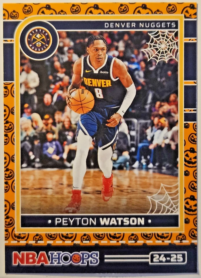 PEYTON WATSON ORANGE PUMPKIN 2024-25 PANINI HAUNTED HOOPS - Photo 1/1