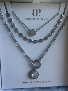Bomb Party Luxe Layers 2025 NK19722 "It's Your Time" Cubic Zirconia / Silver Pla - Picture 1 of 4