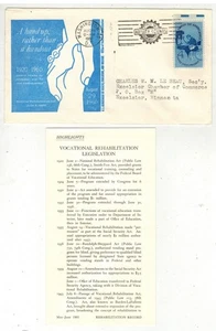EMPLOY THE HANDICAPPED 1155-24 1ST DEPT HEW LARGE DESIGN SIZE VAR PICTORIAL CXL - Picture 1 of 2