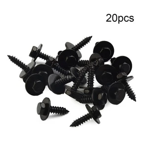 Hot Sales Screws Self-Tapping 4.8x19mm Accessories Auto 20pcs/kit Black - Picture 1 of 12