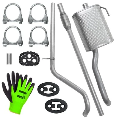 POLMOSTRÓW , POLMO , POLMOSTROW Schalldämpferset Auspuff für Fiat Panda 2 II Fließheck 1.1, 1.2 (2003-12/2012)