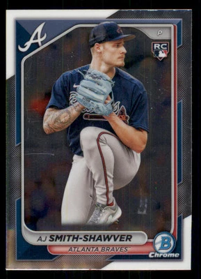2024 Bowman Chrome #22 AJ Smith-Shawver RC - Image 1 of 2