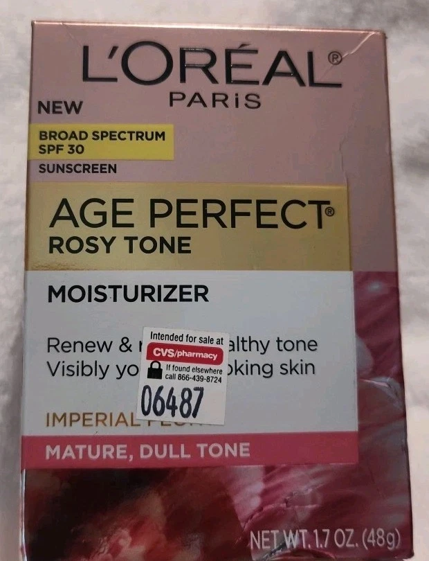 欧莱雅 Age Perfect Rosy Tone SPF 30 天霜含帝国牡丹提取物 50 毫升 — 第 1/1 张图片