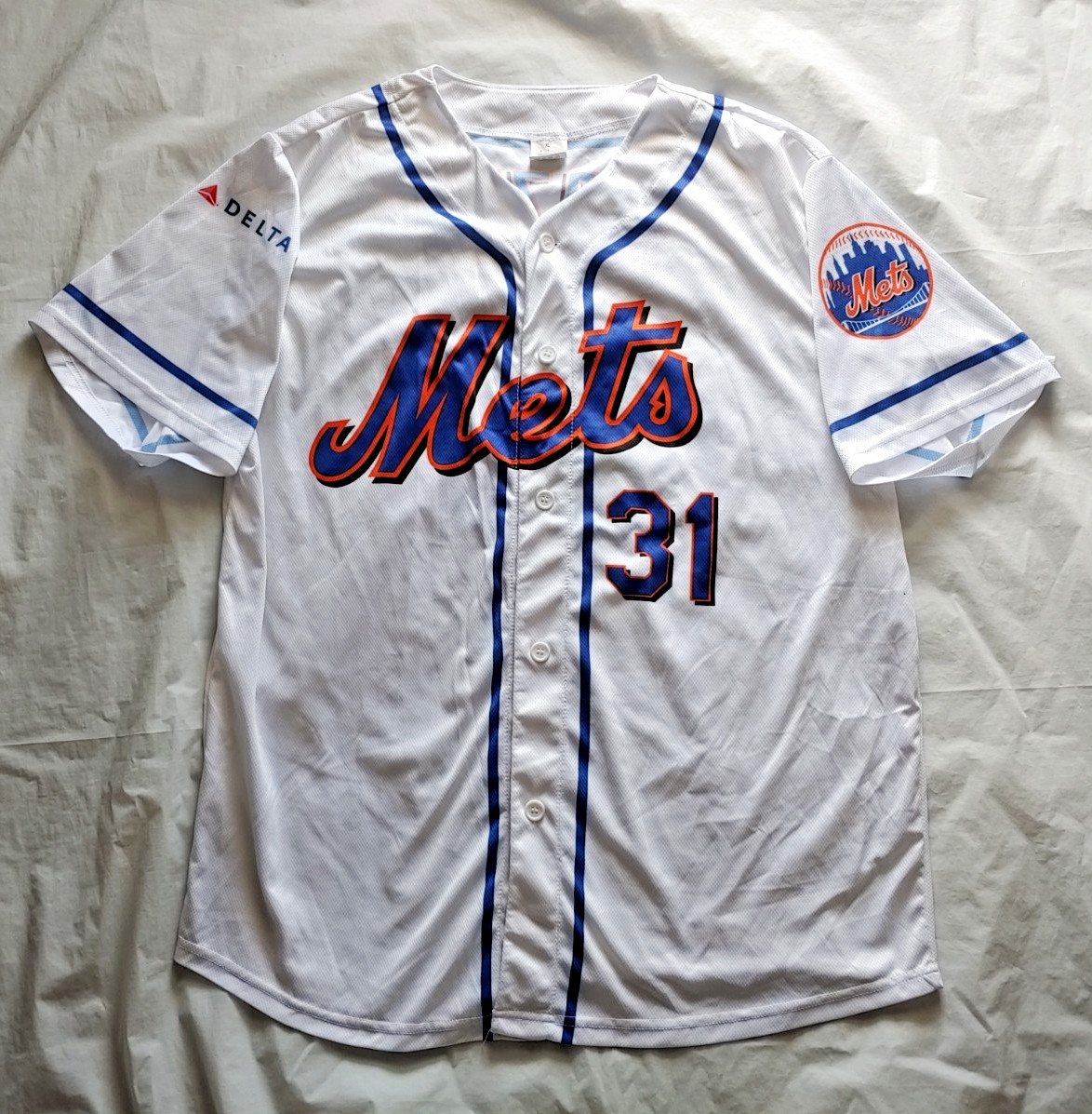 MLB ニューヨークメッツ PIAZZA ユニフォーム 44(L) Men's New York Mets Mike Piazza Mitchell & Ness Orange