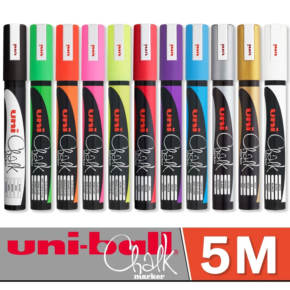 Uni-Ball PWE-5M Kreide Marker - Kugel-Tipp - Singles Von Farbe - Kaufen 4 Pay - Bild 1 von 1
