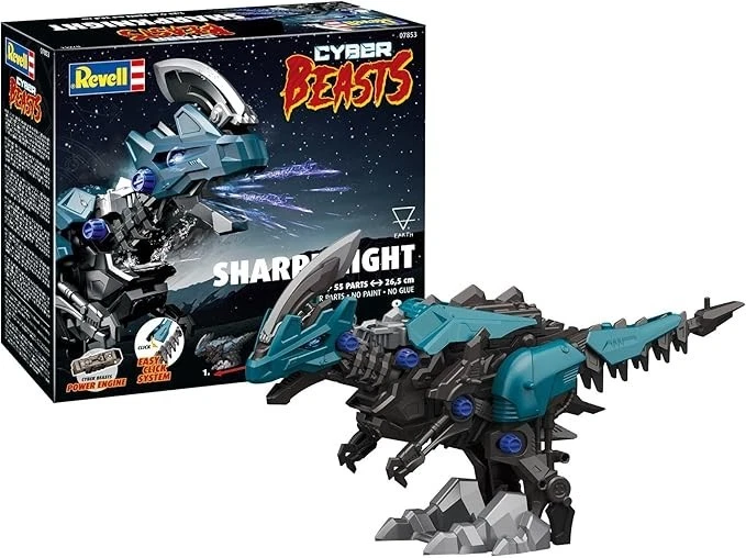 REVELL - CYBER BEASTS - SHARPKNIGHT - 1:35 55 PARTS 26,5 CM NUOVO - Immagine 1 di 4
