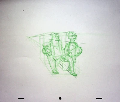 The Simpsons Production Hand Drawn Animation Pencil 20th Century Fox - Image 1 of 2