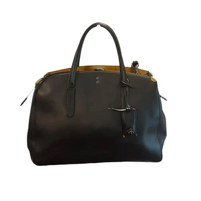 Coach Cooper Carryall Black Leather Satchel Shoulder Bag  - Image 1 of 4