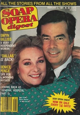 Soap Opera Digest Feb 3, 1981 GWYN GILLISS-MARCIA MCCABE-VELEKA GRAY-TONY GEARY - Image 1 of 4