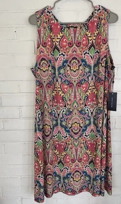 Tommy Hilfiger Paisley Stretch Dress size 18 - Image 1 of 4