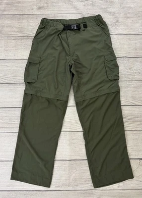 BOY SCOUTS OF AMERICA Mens Large Green Switchback Uniform Belt Convertible Pants - Image 1 of 4