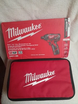 Milwaukee 2401-22 M12 Kit cacciaviti esagonali 1/4".  Scatola aperta.  - Immagine 1 di 4