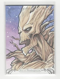 2018 Marvel Masterpieces Sketch GROOT by Eric Lehtonen 1/1 Original Art Sketch - Bild 1 von 4