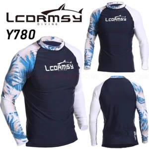 780 HOMBRES PROTECTORES CONTRA ERUPCIONES PLAYA MANGA LARGA SURF CAMISAS DE BAÑO DEPORTES ACUÁTICOS GIMNASIO TRAJE DE NEOPRENO - Imagen 1 de 2