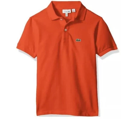 Polo de algodón con cuello clásico infantil Lacoste para niños en naranja. Pj2909. Foto 1 de 3