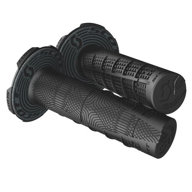 Scott - 219627-0001 - Black Deuce MX Grips Dual Compound w/ Donuts  - Image 1 of 1