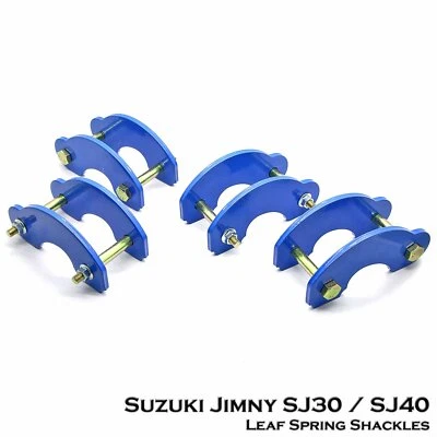 Kit de elevación grillete de resorte de hoja delantero y trasero para Suzuki Jimny Samurai SJ410/SJ413 Foto 1 de 4