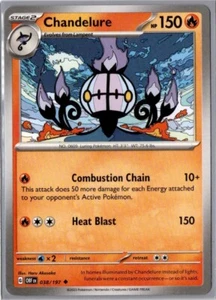 Chandelure - 038/197 - Uncommon - Pokemon Obsidian Flames - Picture 1 of 1