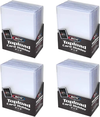 BCW 3X4 Topload Card Holder - Standard - 100Ct | Rigid PVC Trading Card Protecti - Image 1 of 4