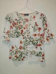 Dotti Floral Ladies Top Sz 12 EUC - Foto 1 di 5